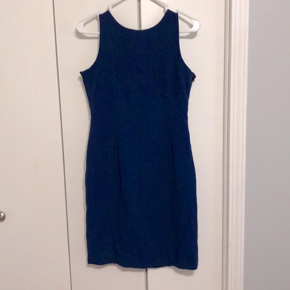Navy sleeveless dress - Picture 1 of 2
